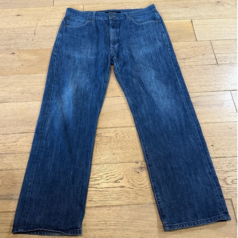 Sean John Hamilton Mens Blue Straight Leg Studded Pocket Denim‎ Size 38 (1047)